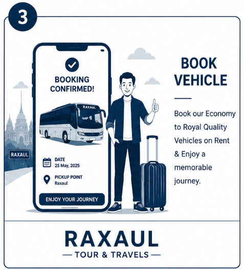 raxaul tour and travels step 3