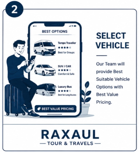 raxaul tour and travels step2